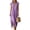 Purple, variant on Women's Ruffle Collar Dresses Sleeveless Maxi Dress with Pocket Breathable Casual Boho Summer Vacation Dress Olive Green S