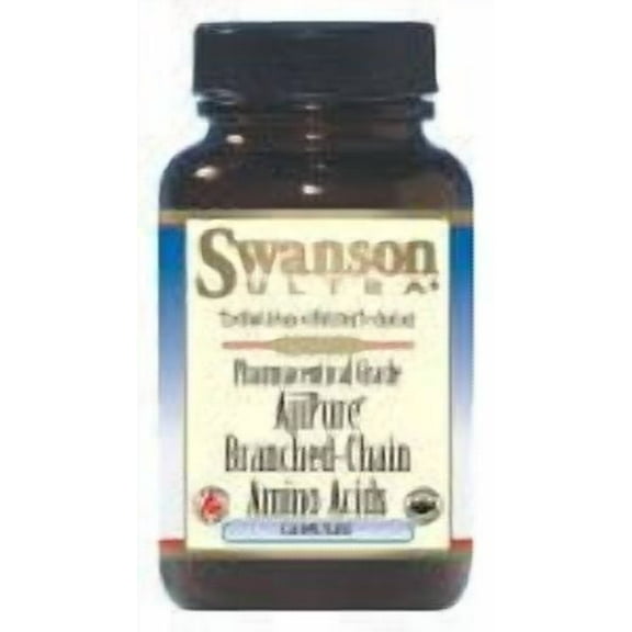 Swanson Ajipure Branched-Chain Amino Acids, Pharmaceutical Grade 90 Veggie Capsules