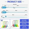 thumbnail image 7 of 1000 Pcs Plastic Tamper Seals Tags Security Tags Seals Safety Numbered Zip Ties Labels (Multicolor),1000 x security tags removal,Multicolor, 7 of 7