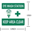 thumbnail image 2 of Emergency Eye Wash Station Stickers 6 Inch Safety Warning Signs for Lab, School or Hospital 8Pcs, 2 of 5
