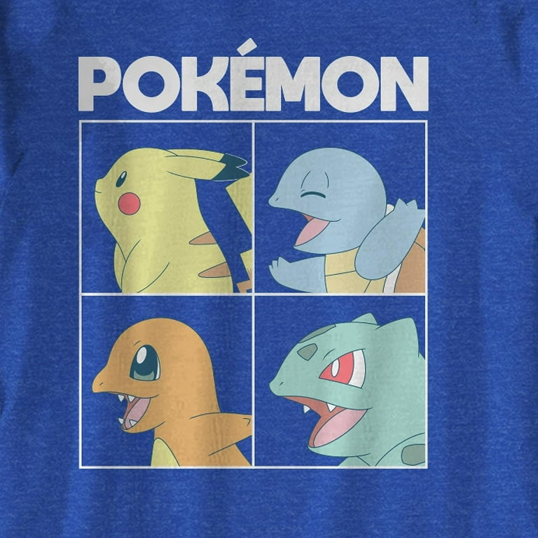 Pokemon Big Boys Charizard Long Sleeve T-Shirt Charizard Team Evolution, Boy's, Size: Large, Blue