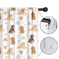 thumbnail image 4 of Blackout Kids Curtains,Dog Love Rainbow Childrens Insulated Curtains Set Of 2,Bedroom Essentials,Toddler Room Decor 52x63in(132x160cm), 4 of 4