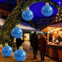Diceymbol Christmas Inflatable Decoration Ball Outdoor PVC Yard Decor 23.6 Inch