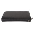 thumbnail image 4 of Cartera para tarjetas de crédito con 36 ranuras para tarjetas, de piel sintética, con cremallera larga y correa de mano para tarjetas de identificación y efectivo, color negro., 4 of 14