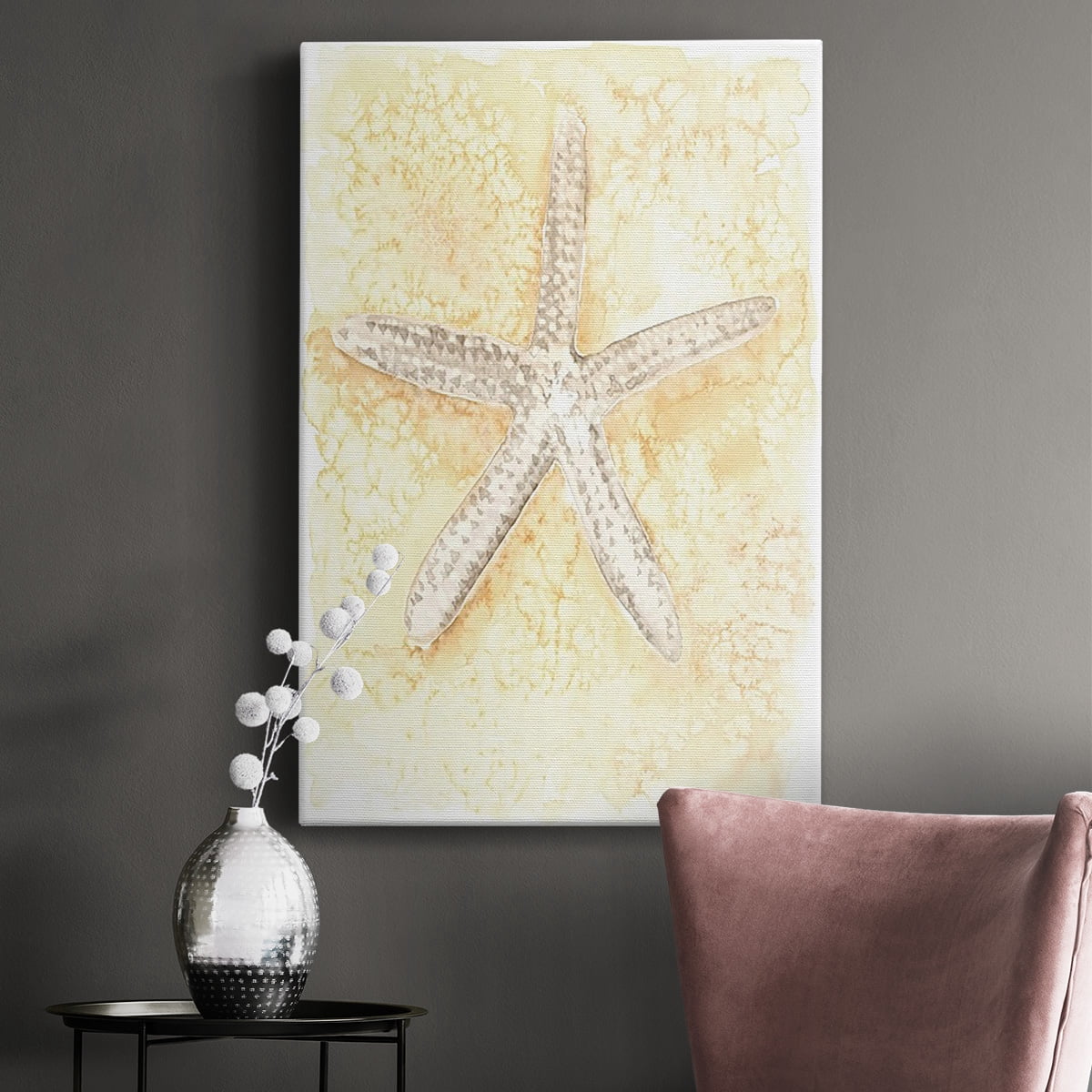 Salty Seashell I Premium Gallery Wrapped Canvas - Ready to Hang