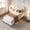 Twin, Beige Velvet Fabric., variant on Kojooin Upholstered Platform Bed Frame with Headboard, Sturdy Wooden Slat Support, Noise Free Design and Easy Assembly