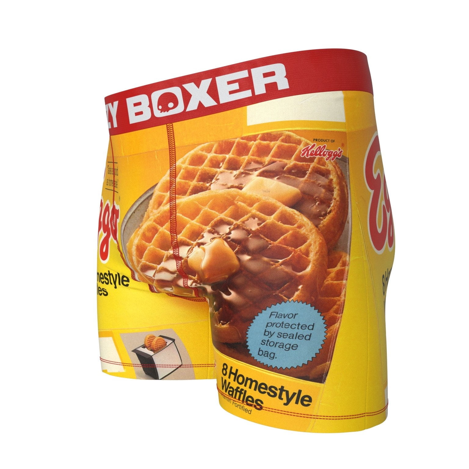 XL Crazy Boxer Underwear L23 Eggo Boxer Briefs Waffles Mens Size L Food 