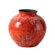 thumbnail image 1 of Jarrón de cerámica rojo, floreros, elegantes, artesanías, maceta, maceta decorativa. S, 1 of 9