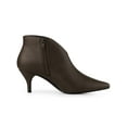 thumbnail image 3 of Unique Bargains Bottines à Talons Aiguilles Découpées pour Femmes Café 7, 3 of 7