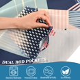 thumbnail image 5 of Yayeee Kitchen Curtains Tier Set of 2 Light Filtering 57"x36" Over Sink Window Panels, Pink Stripes, 5 of 7