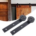 thumbnail image 2 of 2Pcs Sliding Door Track Barn Hardware Kit Wood Roller Rail Pulley Wheel for Farm Accessories, 2 of 9