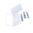 thumbnail image 1 of Redempat Boîte de Rangement en Cristal Portable Rectangulaire 28 Compartiments Détachables pour Salon Manucure Perle Rivet, 1 of 6