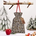 thumbnail image 6 of Fuzoiu Leopard Print Christmas Gift Bag,Burlap Gift Bag with Drawstring Closure & Hang Tag,Perfect for Holidays, Birthdays, and Special Occasions-Small, 6 of 7