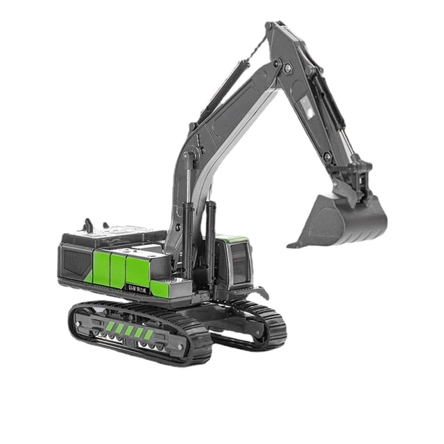 Bwiyojiz Rc Vehicles Toys Excavator Alloy Engineering Car Simulation Toy, Gifts for Him, Gray