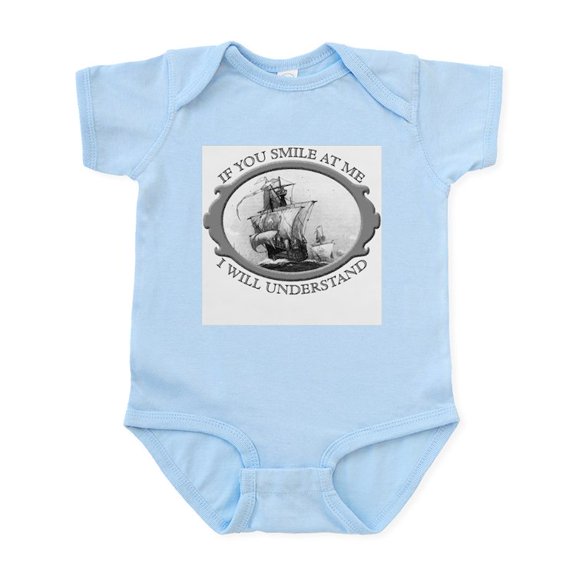 CafePress - If You Smile At Me Infant Bodysuit - Baby Light Bodysuit, Size Newborn - 24 Months