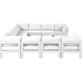 thumbnail image 4 of Meridian Furniture Nizuc Sectionnel Modulaire de Patio Extérieur Blanc, 4 of 8