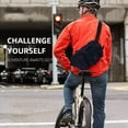 thumbnail image 5 of Riñonera deportiva para exteriores, de gran capacidad, impermeable, para ciclismo, viajes, running, multifunción, color negro, 5 of 5