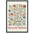 thumbnail image 6 of Framed Canvas Print William Morris Wall Art Abstract Floral Botanical Decorative for Living Room Bedroom - 24"x36" BLACK, 6 of 8