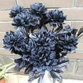 thumbnail image 1 of XYCCY 1 PC Simulation Fine Flash Black Rose - Plants Outdoor Fake Flowers Greenery Decoration ST-001, 1 of 8