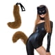 thumbnail image 2 of Colgante de cola de animal 3D para Halloween, con pompones y soporte para mujer, cola peluda de moda, 50 cm, cola de peluche para Halloween, 2 of 5