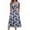 Navy White Floral, variant on Sleeveless Dress for Women Summer Midi Dress Dress Round Neck Tshirt Dress Plain Casual Loose Fit Shift Dresses Aline Sundress