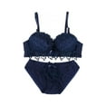 thumbnail image 5 of Dragonus Women's Sexy Romantic Embroidery Lace Extreme Padded Push Up Underwear Bra Set Bra Knicker, 5 of 5