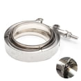 thumbnail image 4 of Kit De Brida Y Abrazadera De Banda En V De 2,5 Pulgadas, Repuesto Universal De Acero Inoxidable Para Sistema De Escape De Coche, Conexión De Turbocompresor De Automóvil Guardurnaity VI005093-00, 4 of 6