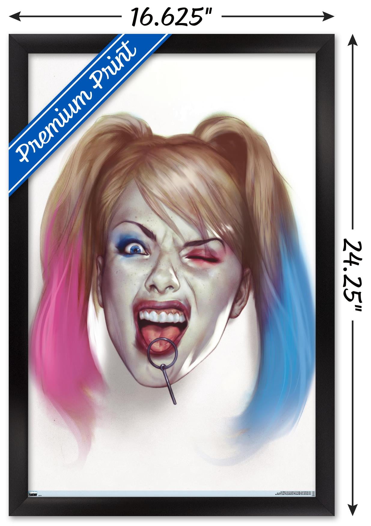 DC Comics - Harley Quinn - #1 Variant Wall Poster, 14.725" x 22.375" Framed