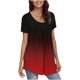 thumbnail image 2 of Blusa de manga corta con cuello redondo, informal, cómoda, a la moda para mujer OAVQHLG3B Store  lin121212, 2 of 4