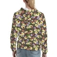thumbnail image 7 of Uemuo Ladybugs And Flowers On A Wooden Pattern Women's Hoodie with Eye-catching Drawstrings- Casual Pullover Hoodie with Kangaroo Pocket, Stylish Hooded Sweatshirt-X-Large, 7 of 7