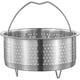 thumbnail image 1 of Stainless Steel Steamer Basket Metal Steamer Insert Steaming Rack Vegetables Fruit Colander Straine, 1 of 5