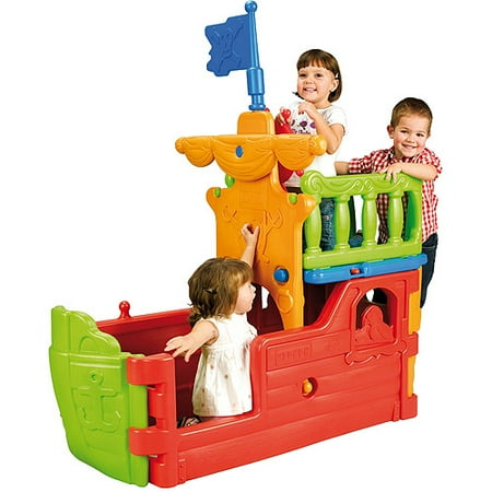 Pirate Ship with Cabin and Deck