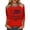 Red, variant on Womens 250th Anniversary Usa Shirt Patriotic Crew Neck 3/4 Sleeve Shirt 4th Of July Graphic Tshirts Red L
