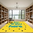 thumbnail image 2 of ODIKA 2'x3' Machine Washable Non-Slip Area Rug, Graphic Yellow High Traffic Rug with Pad, Yellow, 1052296, 2 of 8