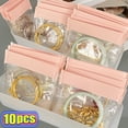 thumbnail image 2 of Thicken PVC Jewelry Packaging Bags Transparent Anti-Oxidation Desktop Drawer Pouches Ring Earring Storage Self Sealing Bag L 5PCS, 2 of 6