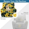 thumbnail image 4 of Xoenoiee Sunflower Pattern Recliner Chair Cover Lazy Boy Recliner Covers Recliner Covers for Recliner Chair, Elastic Furniture Protector Prevent Wear and Pet Hair, 4 of 7