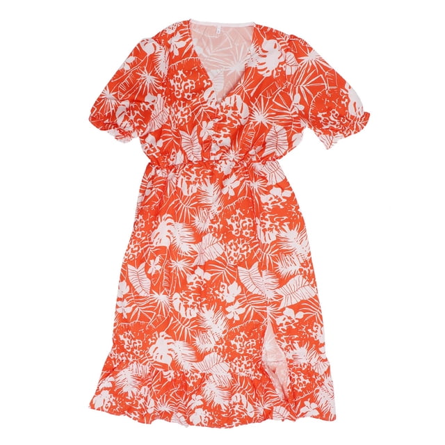 Vestido con botones en la parte delantera para mujer, vestido largo para mujer, vestido de manga corta para mujer, vestido largo para mujer, respuesta rápida