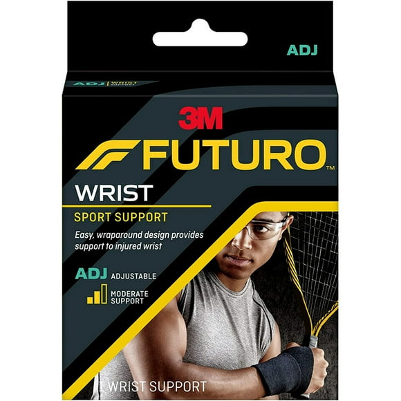 Futuro Sport Support de Poignet Ajustable, Aide à Soulager les Symptômes des Entorses du Poignet, Soutien Modéré