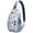 Galaxy Unicorn, variant on Tropical Beach and Sea Life Themed Lightweight Sling Backpack Durable Crossbody Bag Multi-Functional Design Perfect for Travel Hiking and Daily Use