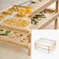 thumbnail image 4 of 2X Estante de Secado de Pasta Plegable, Secador de Fideos para Fideos Caseros, Estante de Secado de Fideos de Madera Natural con 4 Varillas de Base Única, 4 of 5