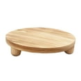 thumbnail image 1 of AMLESO Decorative Riser Rustic Bathroom Kitchen Wood Riser for Display Cake Dessert light brown, 1 of 8