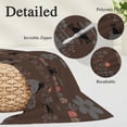 thumbnail image 3 of Japanese Style Body Pillow Covers 20"x54", Farmhouse Brown Cat House Trees Flowers Soft Brushed Microfiber Breathable Throw Pillow Covers, Decorative Pillowcase with Zipper for Couch Sofa Bedroom, 3 of 9