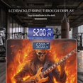 thumbnail image 3 of High Precision Body Weight Scale Smart Bathroom Scales with Large LCD Display(400lbs),Decorative for Bedroom-Skull With Long Hair Playing Electric Guitar In Flames, 3 of 4
