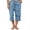 Blue Letter, variant on Womens Capri Pajama Pants Wide Leg Lounge Sleep Pants Soft Comfy Drawstring Pj Bottoms with Pockets