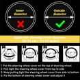 thumbnail image 5 of Bling Steering Wheel Cover for Women Girls, Colorful Rhinestone Diamond Sparkling Fur Fluffy Steering Wheel Accessories Elastic Steering Wheel Covers Winter Warm Universal Fit 14-15 inches, 5 of 11