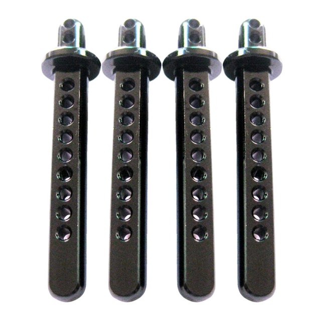 para El Cuerpo, Piezas de Montaje para El Accesorio de Oruga AXIAL SCX10 4WD, Negro Hugo Soportes para carrocerías RC