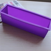 Flexible Rectangular Soap Loaf Silicone Mold DIY Tool for Soap Cake Making Supplies (, Small Size)