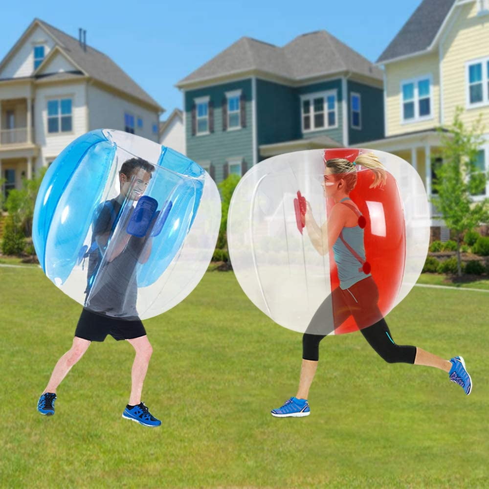 Adult Bumper Ball (4ft/1.2m) Giant Inflatable Bubble Sumo Ball House Summer Outdoor Toys Backyard Games, Red