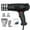 Black, variant on NFTIGB Hot Air Machine 1600-2000W Dual Temperature Heat Gun Kit Fast Heating Tool with 4 Nozzles for Crafts Shrink Tubing, Black, 220V (10.83 inches / 27.5 cm)