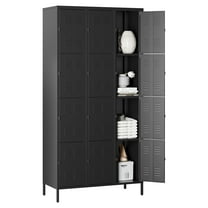 AUHUP Metal Locker for Employees with lock, Industrial Steel Storage Locker for School Gym Home Office Staff, Black-12 Doors Metal Storage Cabinet